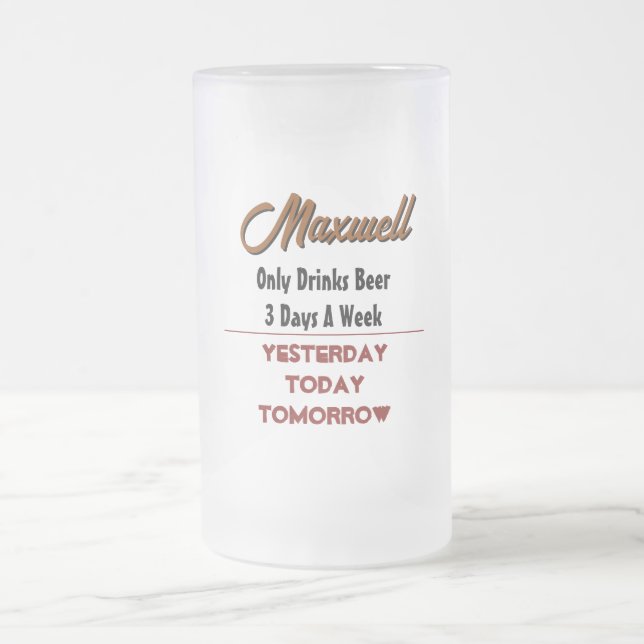 Kardinal Beer Mattierte Tasse (Mittel)