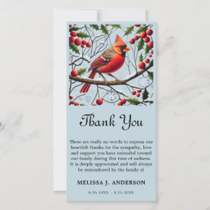 Kardinal-BeerdigungsGedenkfeier Beileid Danke Kart