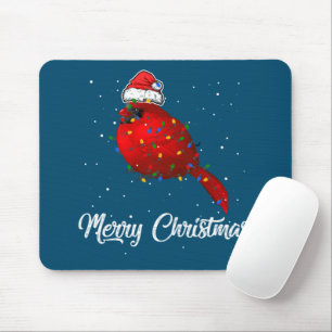 Kardinal Bird Christmas Light Cocktail Kardinal Mousepad
