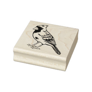 Kardinal Bird Gummistempel