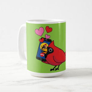 Kardinal Bird Liebe Paarung von Anrufen Kaffeetasse