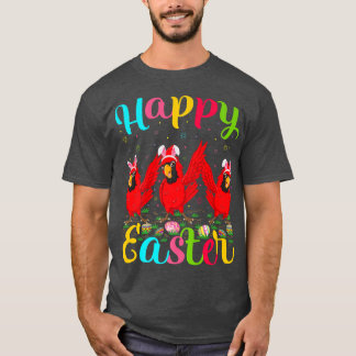 Kardinal Bird Lover Ostereier Bunny Kardinal Happ T-Shirt
