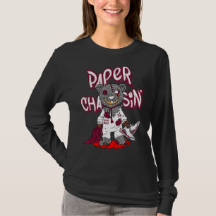 Kardinal der Bärenpapierschasin-Rot-3s-Matching T-Shirt