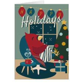 Kardinal der Resistenz Happy Holidays fette Farben