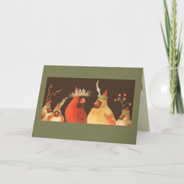 Kardinal-Familienkarte Karte (Vorderseite)