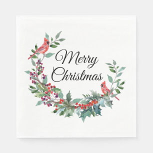 Kardinal Frohe Weihnachten Serviette