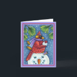 KARDINAL GARANTIERT SNOWMAN, CHRISTMAS REDBIRD Bla Karte<br><div class="desc">MIT SNOWBALLEN UMGEBEN. HUMOROUS KARDINAL (unbedruckte Innenseite) KARTE/ENVELOPE *Anpassen ... Suchen Sie nach passenden Elementen Susan Brack Designs</div>