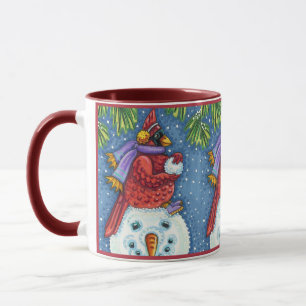 KARDINAL GARANTIERT SNOWMAN, NIEDLICHE CHRISTMAS R TASSE