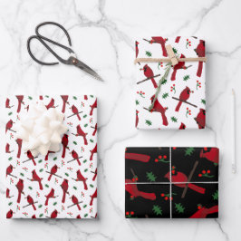 Kardinal Geschenkpapier Set