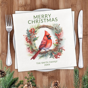 Kardinal Green Christmas Party Serviette