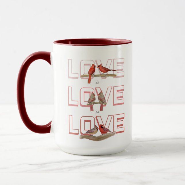 Kardinal Liebe ist Liebe Tasse (Links)