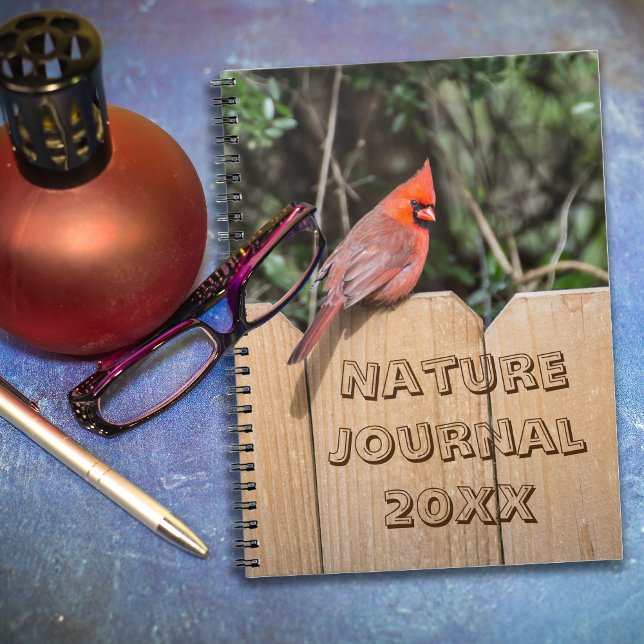 Kardinal (Red Bird) Journal-Notebook Notizblock (Red Cardinal Journal)