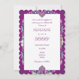 Kardinal Red Rosace Einladung