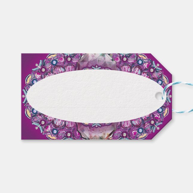 Kardinal Red Rosace Geschenkanhänger (Vorderseite (Horizontal))