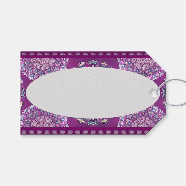 Kardinal Red Rosace Geschenkanhänger (Vorderseite (Horizontal))