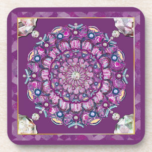 Kardinal Red Rosace Getränkeuntersetzer