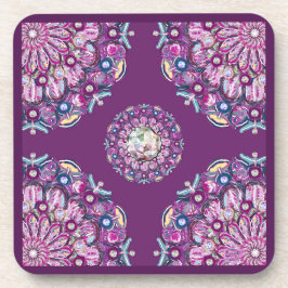 Kardinal Red Rosace Getränkeuntersetzer