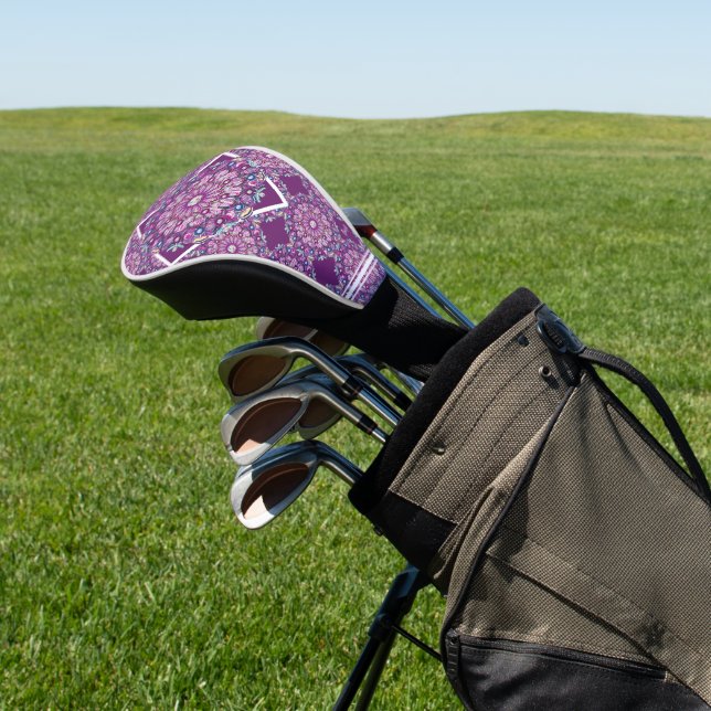 Kardinal Red Rosace Golf Headcover (In SItu)