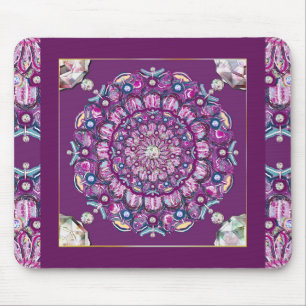 Kardinal Red Rosace Mousepad