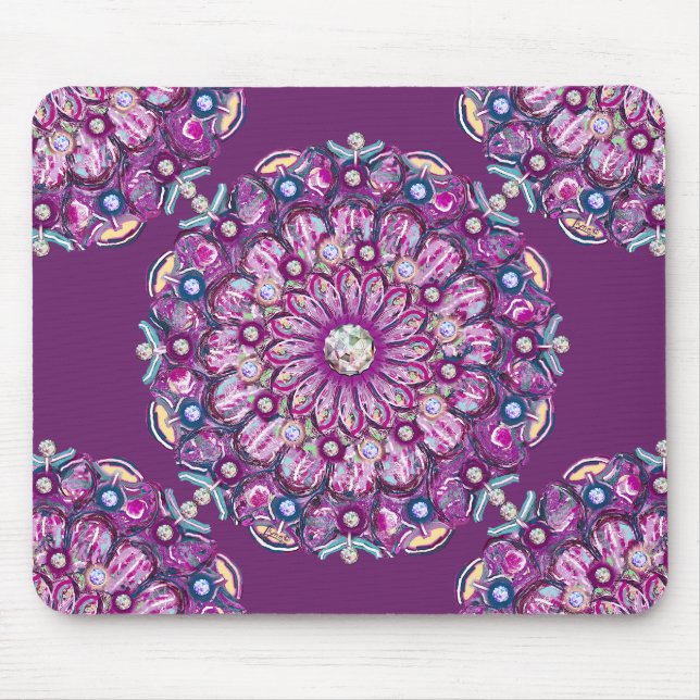 Kardinal Red Rosace Mousepad (Vorne)