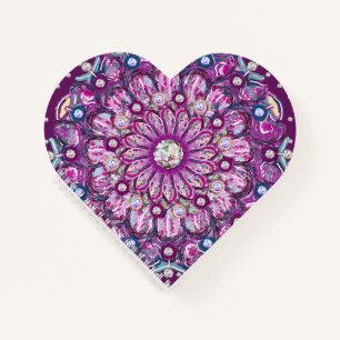 Kardinal Red Rosace Notizbuch