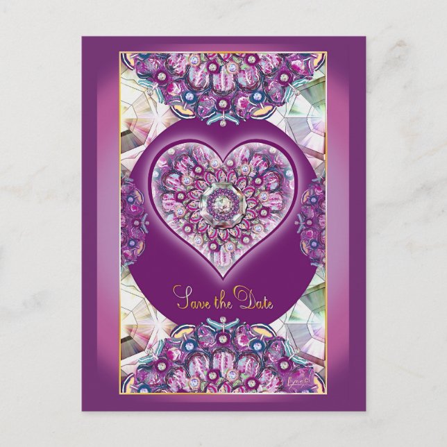 Kardinal Red Rosace Postkarte (Vorderseite)