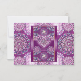 Kardinal Red Rosace RSVP Karte