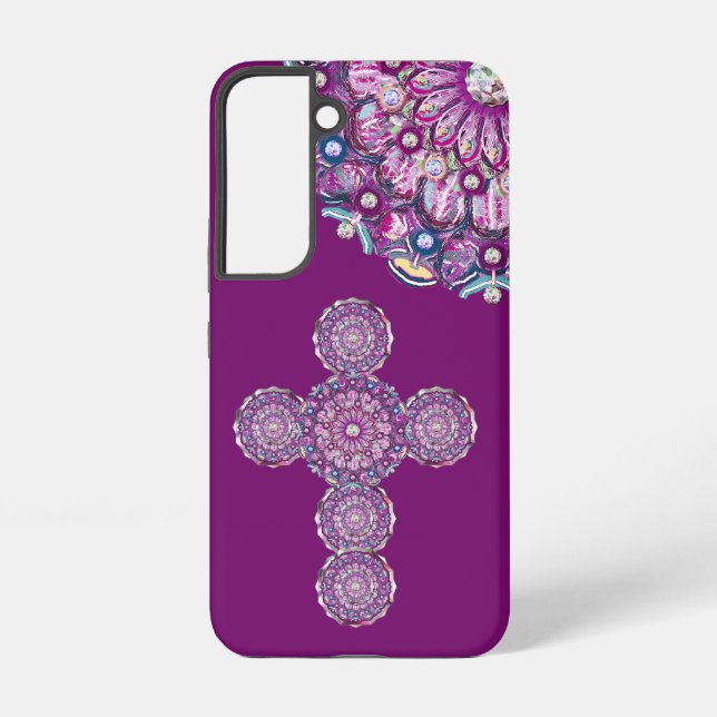 Kardinal Red Rosace Samsung Galaxy Hülle (Rückseite)