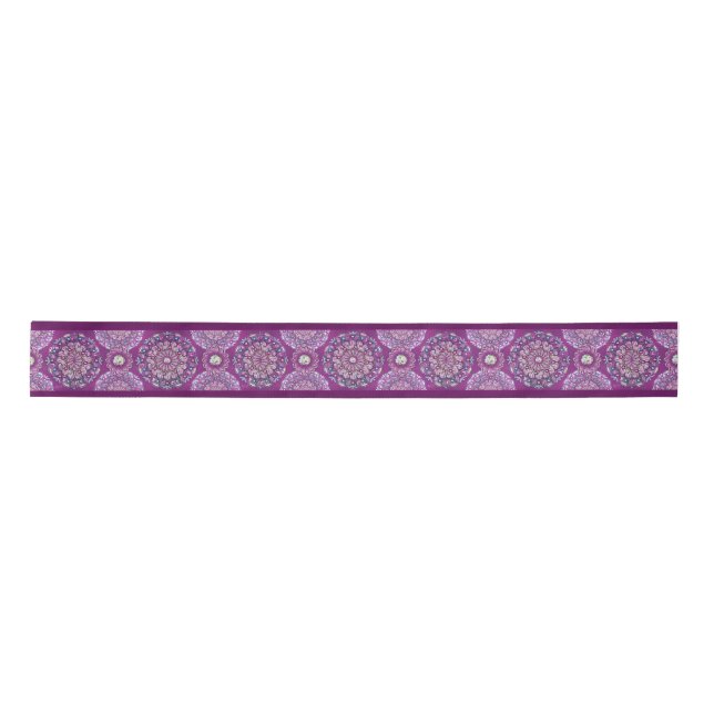 Kardinal Red Rosace Satinband (Vorderseite)