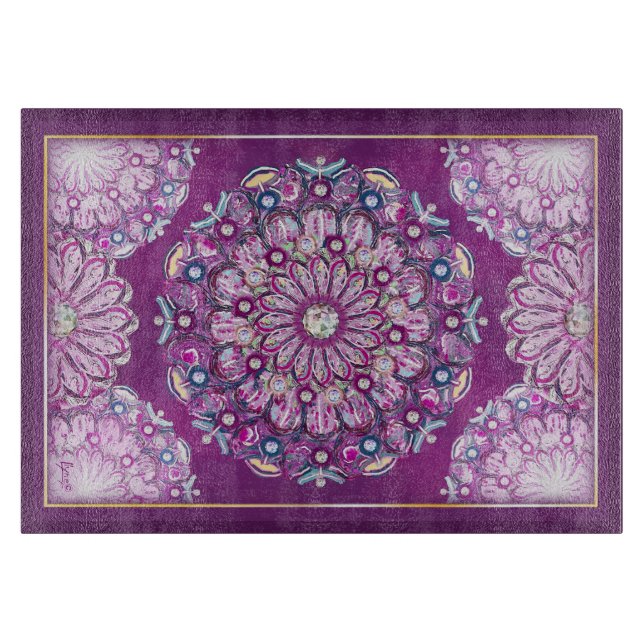 Kardinal Red Rosace Schneidebrett (Vorderseite)