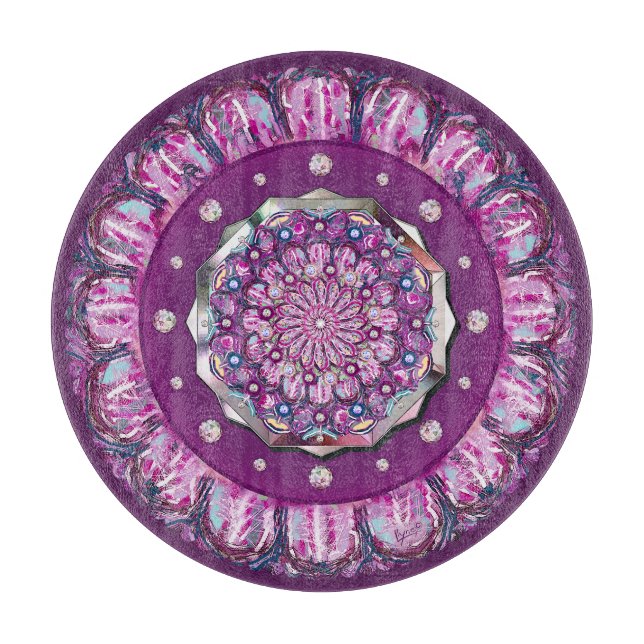 Kardinal Red Rosace Schneidebrett (Vorderseite)