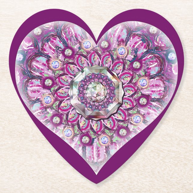 Kardinal Red Rosace Untersetzer (Vorderseite)