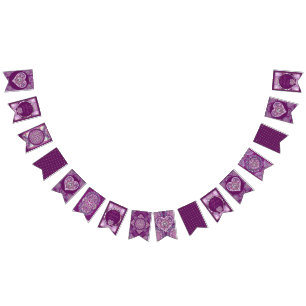 Kardinal Red Rosace Wimpelkette