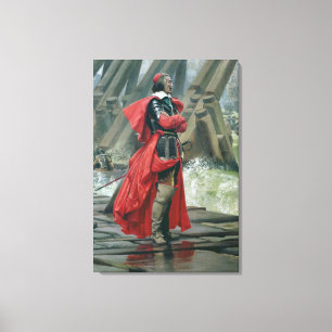 Kardinal Richelieu auf dem Damm am La Leinwanddruck