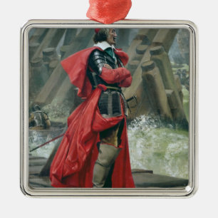 Kardinal Richelieu auf dem Damm am La Ornament Aus Metall