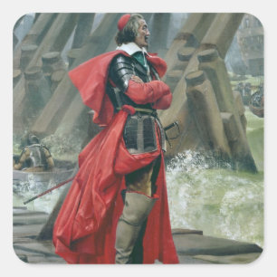 Kardinal Richelieu auf dem Damm am La Quadratischer Aufkleber