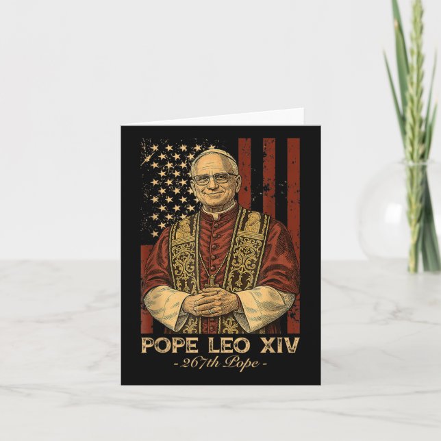 Kardinal Robert Francis Prevost Pope Leo Xiv Ameri Karte (Vorderseite)