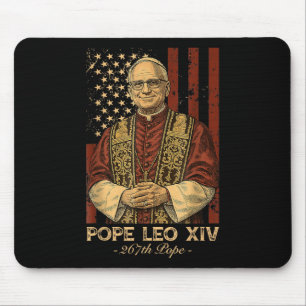 Kardinal Robert Prevost Papst Leo Xiv Amerikanisch Mousepad