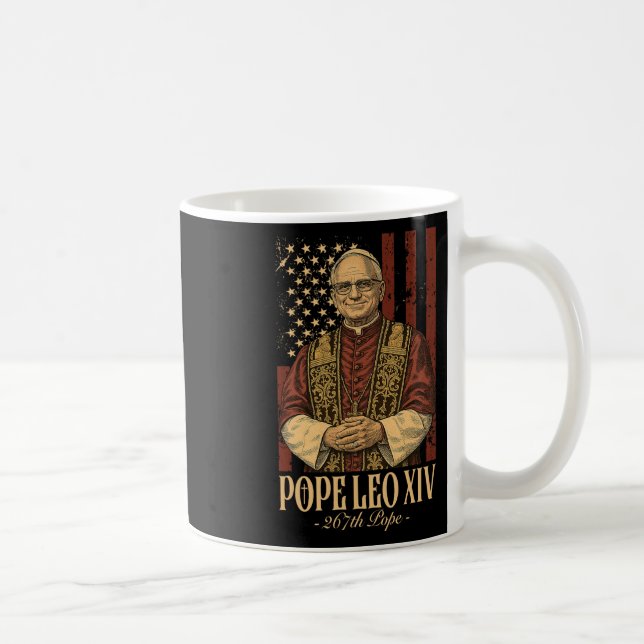 Kardinal Robert Prevost Pope Leo Xiv Kaffeetasse (Rechts)
