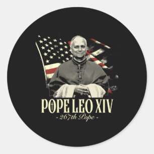 Kardinal Robert Prevost Shirt Papst Leo Xiv Runder Aufkleber
