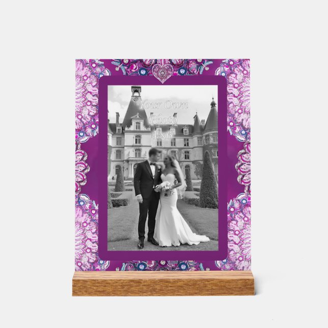 Kardinal Rosace Acrylschild (Vorderseite)