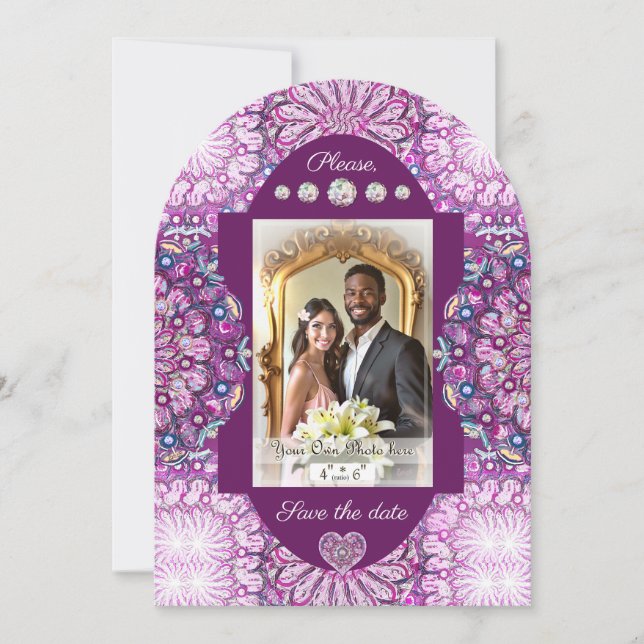 Kardinal Rosace Einladung (Vorderseite)