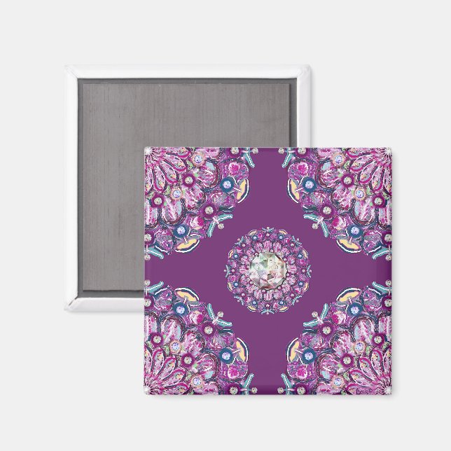 Kardinal Rosace Magnet (Vorderseite/Rückseite)