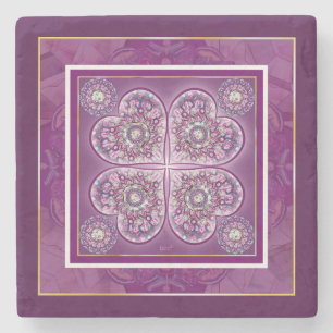 Kardinal Rosace Steinuntersetzer