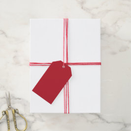 Kardinal rot - leer geschenkanhänger