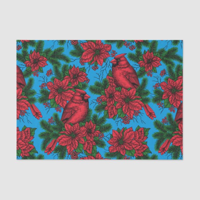 Kardinal Seidenpapier (Vorderseite)