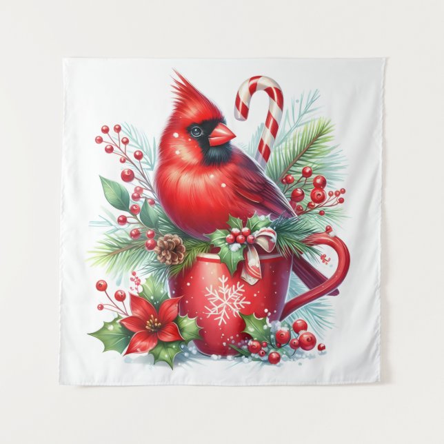 Kardinal Tapestry Wandteppich (Vorderseite)