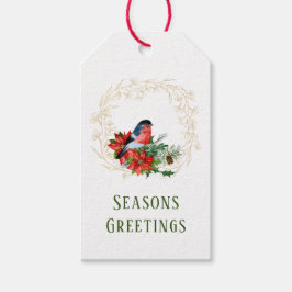 Kardinal und Goldene Kleider Geschenkanhänger