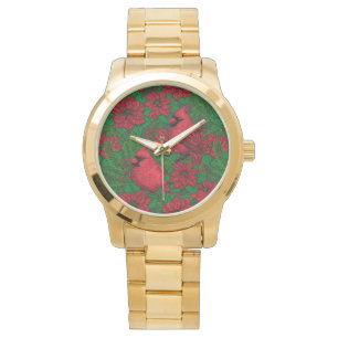 Kardinal und Weihnachtsfeiern Armbanduhr