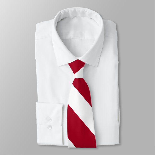 Kardinal und White II University Strip Krawatte (Gebunden)